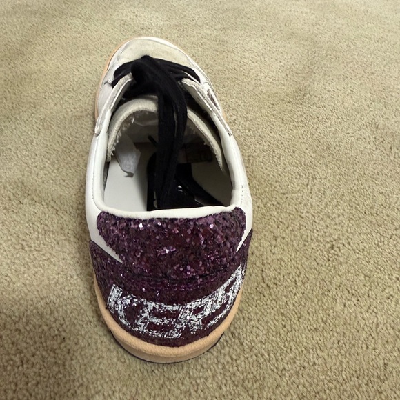 Golden Goose White Sneakers with glitter Star - Picture 8 of 9